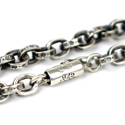 CHROME HEARTS Small CH Cross Paper Chain Necklace Silver 925