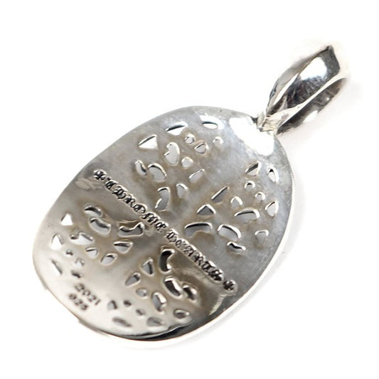 CHROME HEARTS Oval Cross Pave Diamond Silver SV925 Pendant