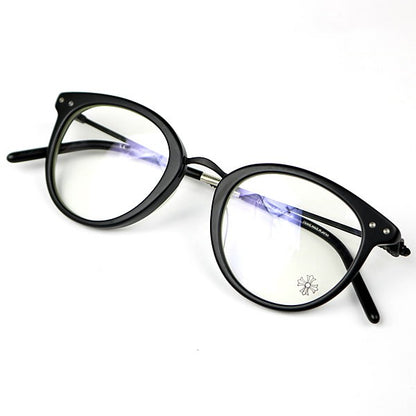 CHROME HEARTS D.A.T.Y Floral Cross Silver Sunglasses
