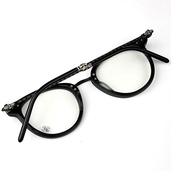 CHROME HEARTS D.A.T.Y Floral Cross Silver Sunglasses