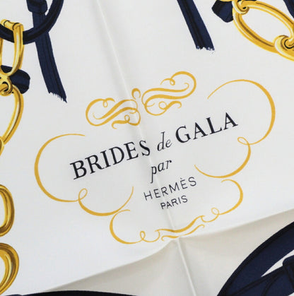 HERMES Carré 90 Brise de Charme Scarf Blue