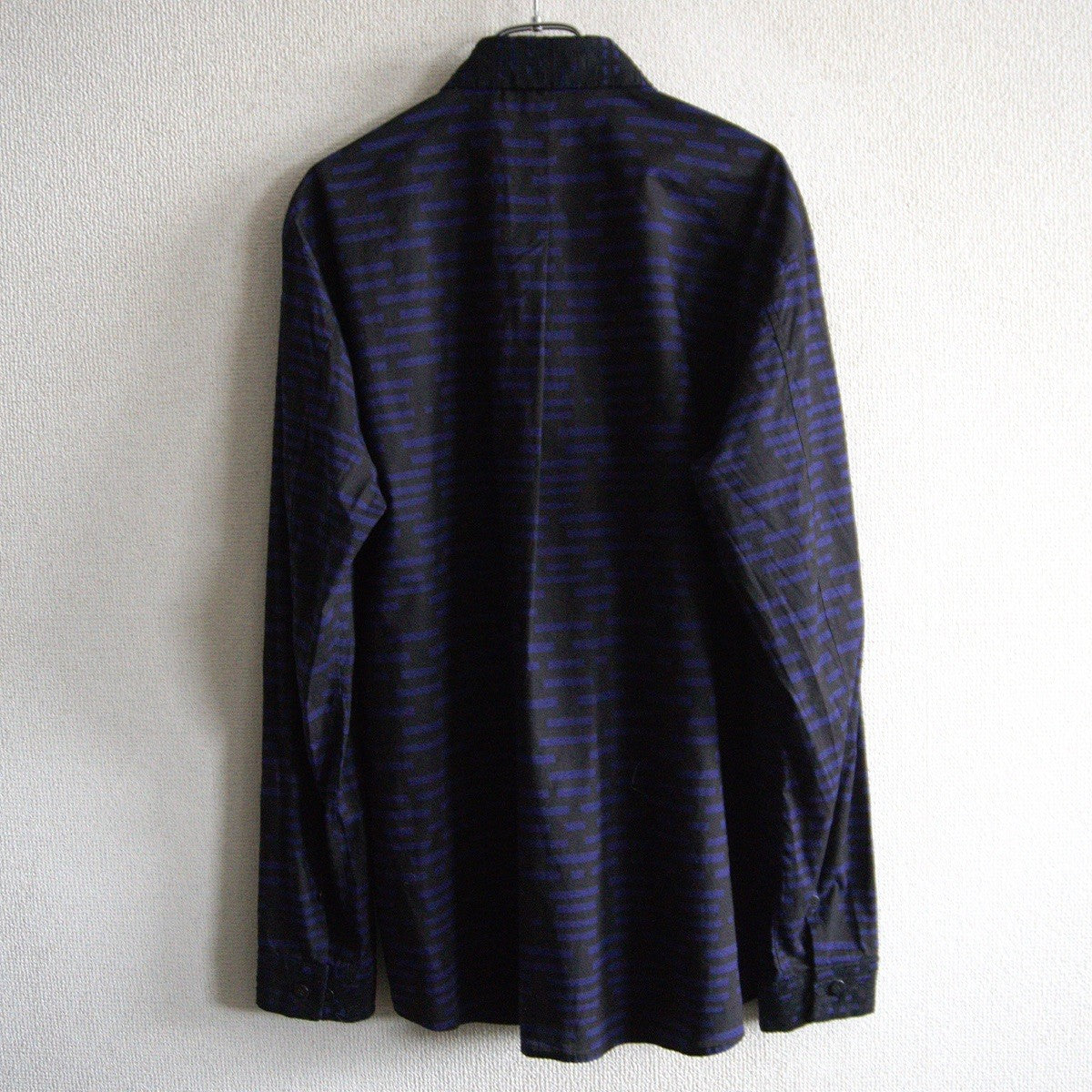 ISSEY MIYAKE Multi Pattern Shirt Purple Black Size L