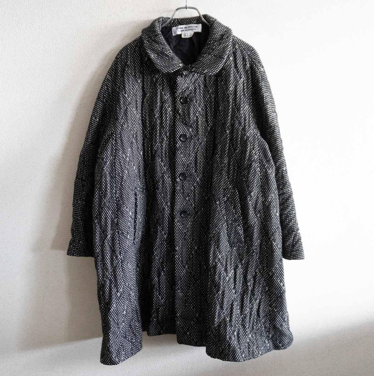 COMME des GARCONS Tweed Quilted Wide Coat Size S