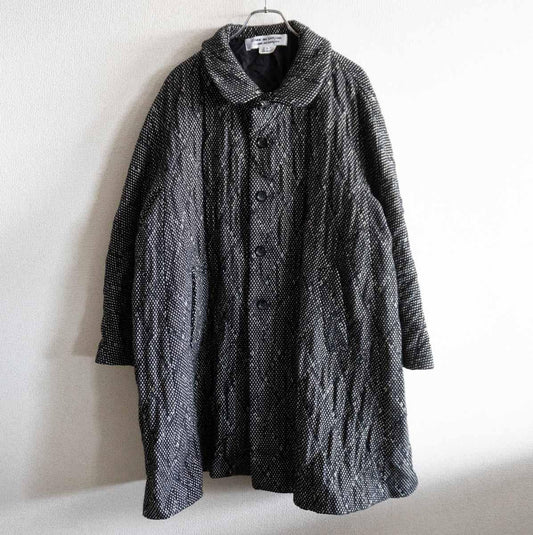 COMME des GARCONS Tweed Quilted Wide Coat Size S