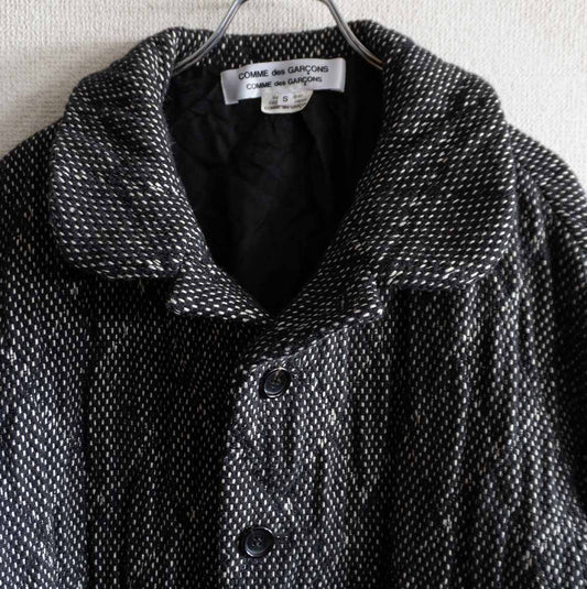 COMME des GARCONS Tweed Quilted Wide Coat Size S