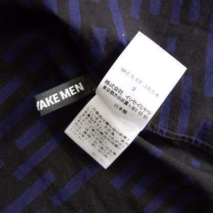 ISSEY MIYAKE Multi Pattern Shirt Purple Black Size L