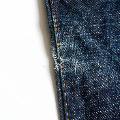 EVISU Lot 2000 Seagull Paint Dark Indigo Jeans Size 33×35