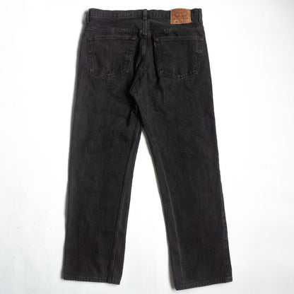 LEVI'S 90s Made in USA Overdyed Black 501 Jeans Size 38×30