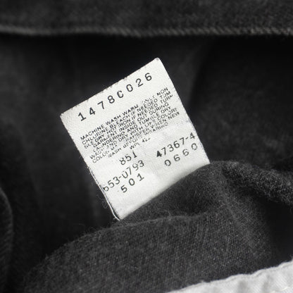 LEVI'S 90s Made in USA Overdyed Black 501 Jeans Size 38×30