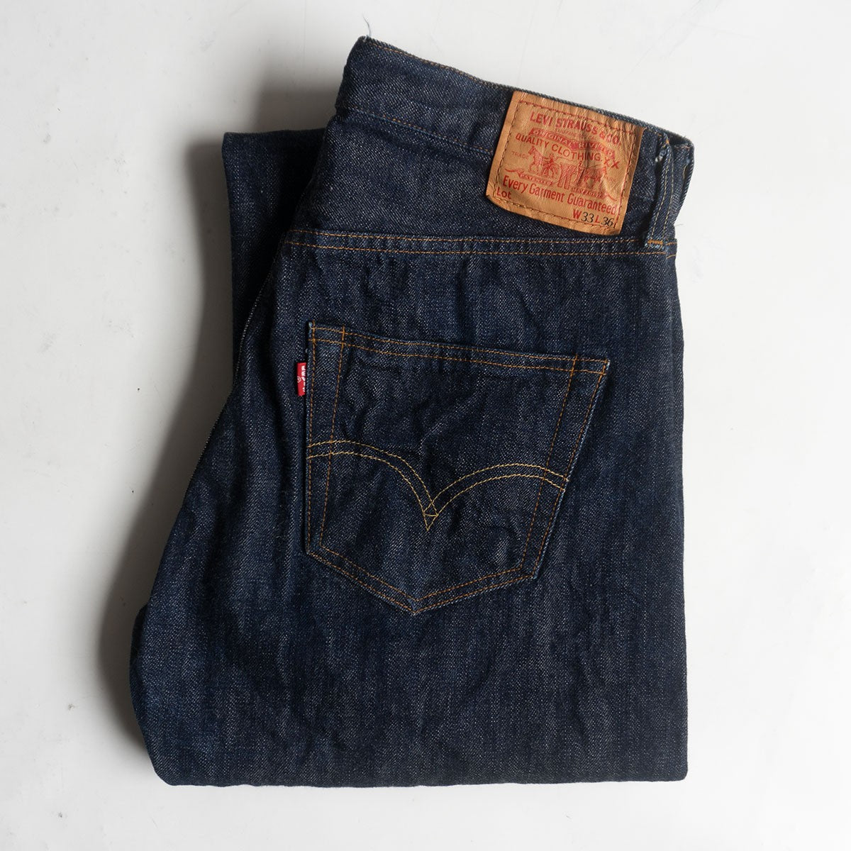 LEVI'S 50s-XX 501XX Big E Dark Indigo Denim Pants Size 33×36