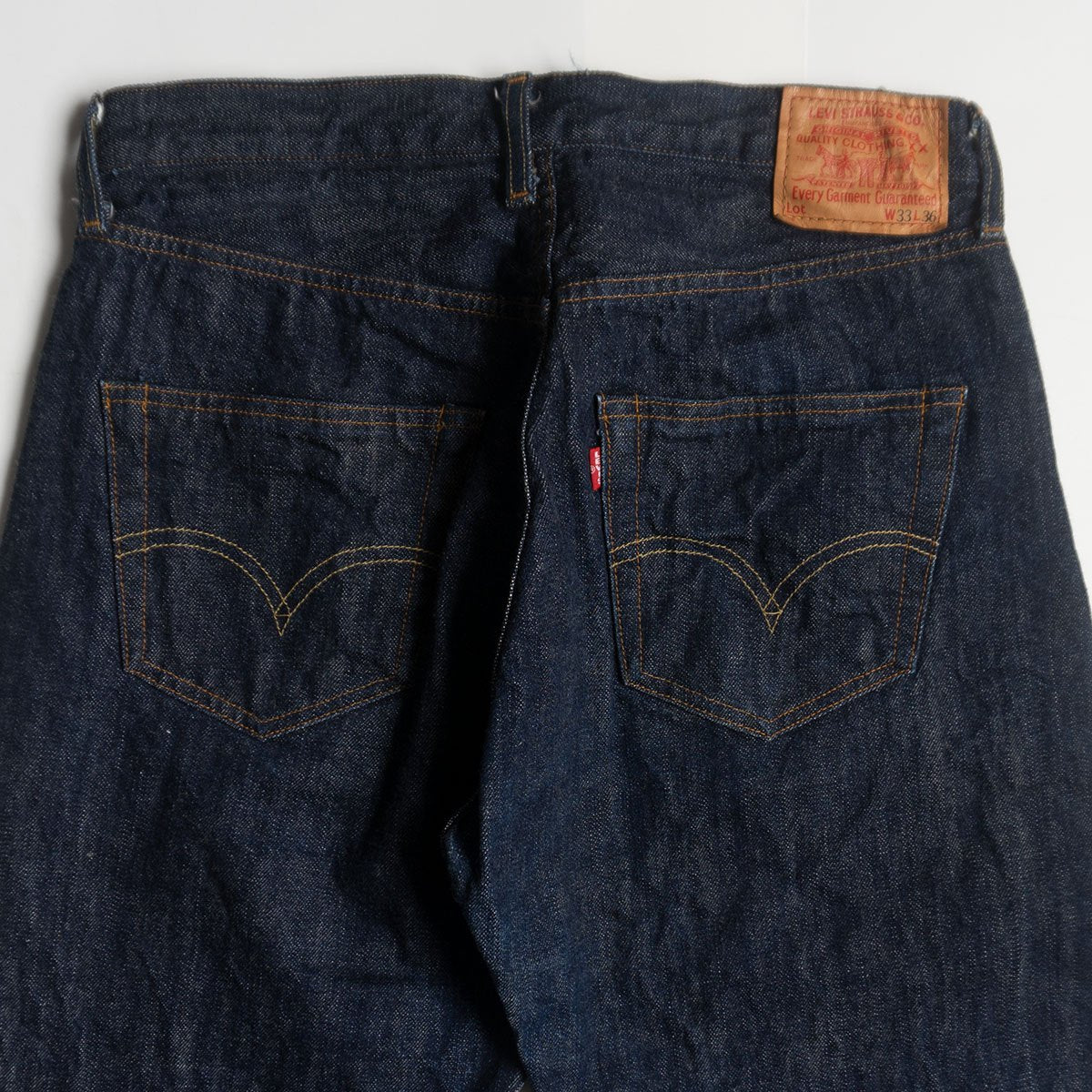LEVI'S 50s-XX 501XX Big E Dark Indigo Denim Pants Size 33×36