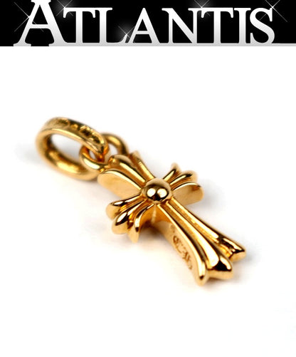 CHROME HEARTS 22K Baby Fat Cross Charm Gold