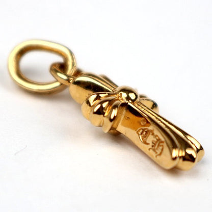 CHROME HEARTS 22K Baby Fat Cross Charm Gold