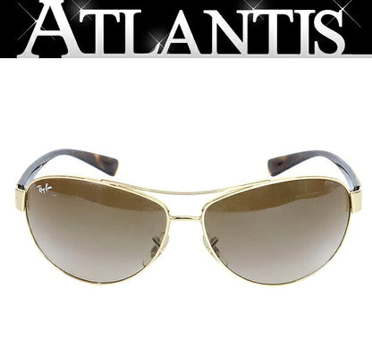 RayBan Gold Brown Teardrop Sunglasses RB3386 Size 63□13