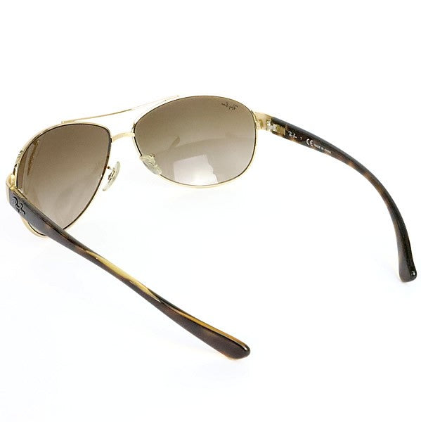 RayBan Gold Brown Teardrop Sunglasses RB3386 Size 63□13