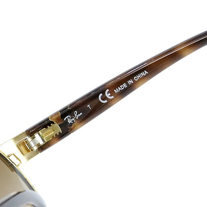 RayBan Gold Brown Teardrop Sunglasses RB3386 Size 63□13