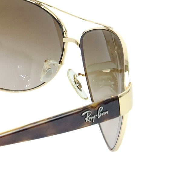 RayBan Gold Brown Teardrop Sunglasses RB3386 Size 63□13