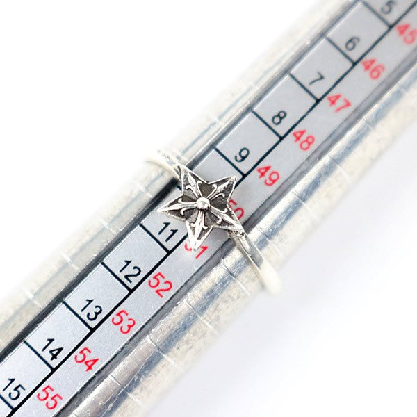 CHROME HEARTS Bubblegum Star Silver Ring Size JP 10