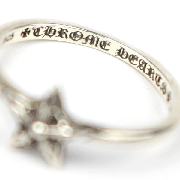 CHROME HEARTS Bubblegum Star Silver Ring Size JP 10