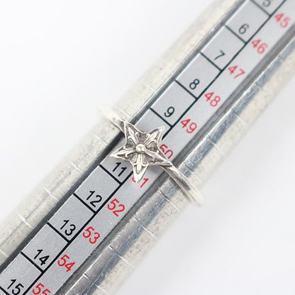 CHROME HEARTS Bubblegum Star Silver Ring Size JP 10