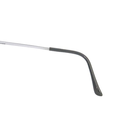 Christian Dior Teardrop Metal Silver Black Sunglasses Size 63□16