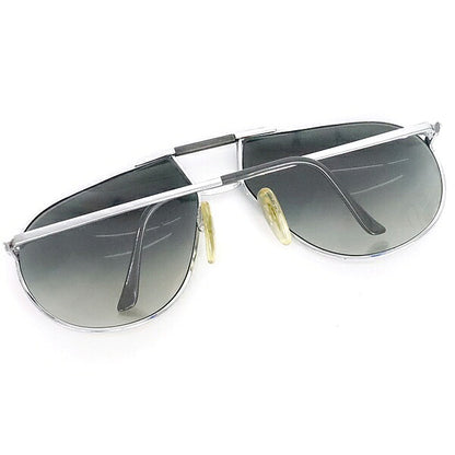 Christian Dior Teardrop Metal Silver Black Sunglasses Size 63□16