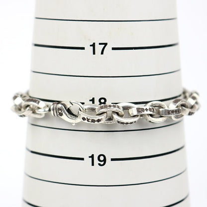 CHROME HEARTS Large Paper Chain 8 Inch Bracelet Silver 925