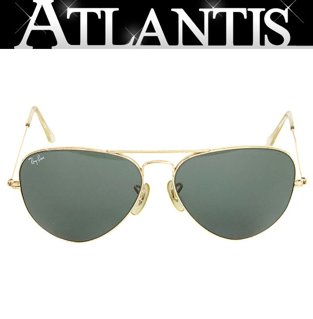 RayBan Gold Black Teardrop Sunglasses Multi