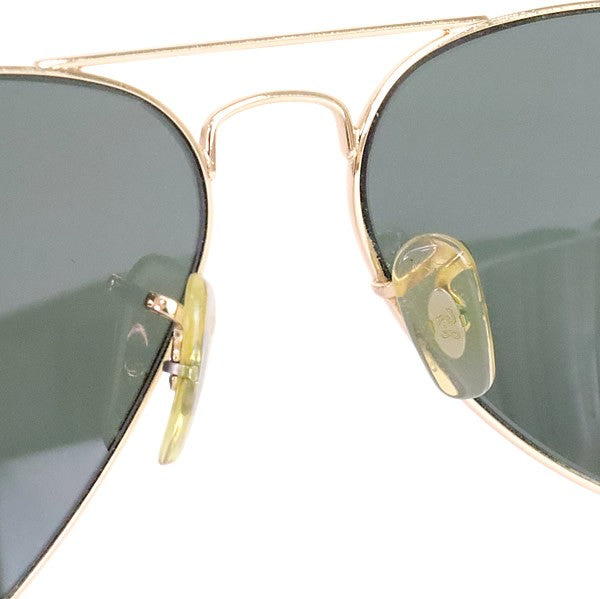 RayBan Gold Black Teardrop Sunglasses RB3025 Size 55□14