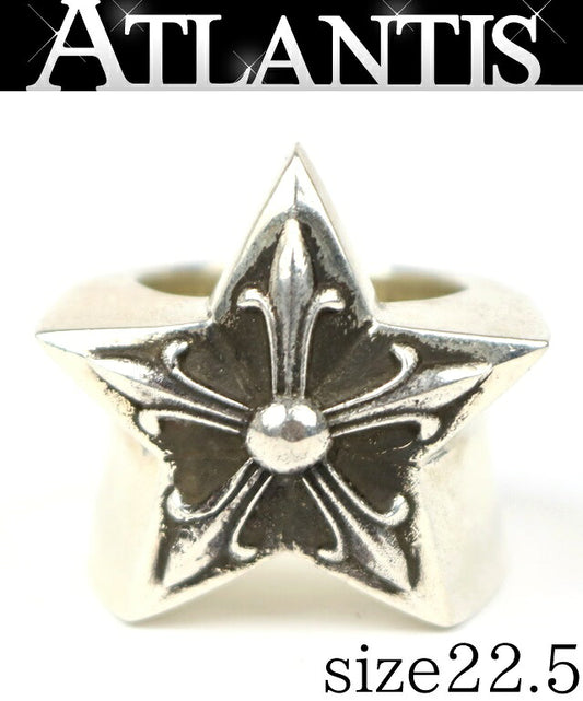 CHROME HEARTS Large Star Ring Silver SV925 Size JP 22.5