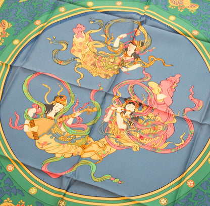 HERMES Carre 90 Nikko Toshogu Scarf Multi