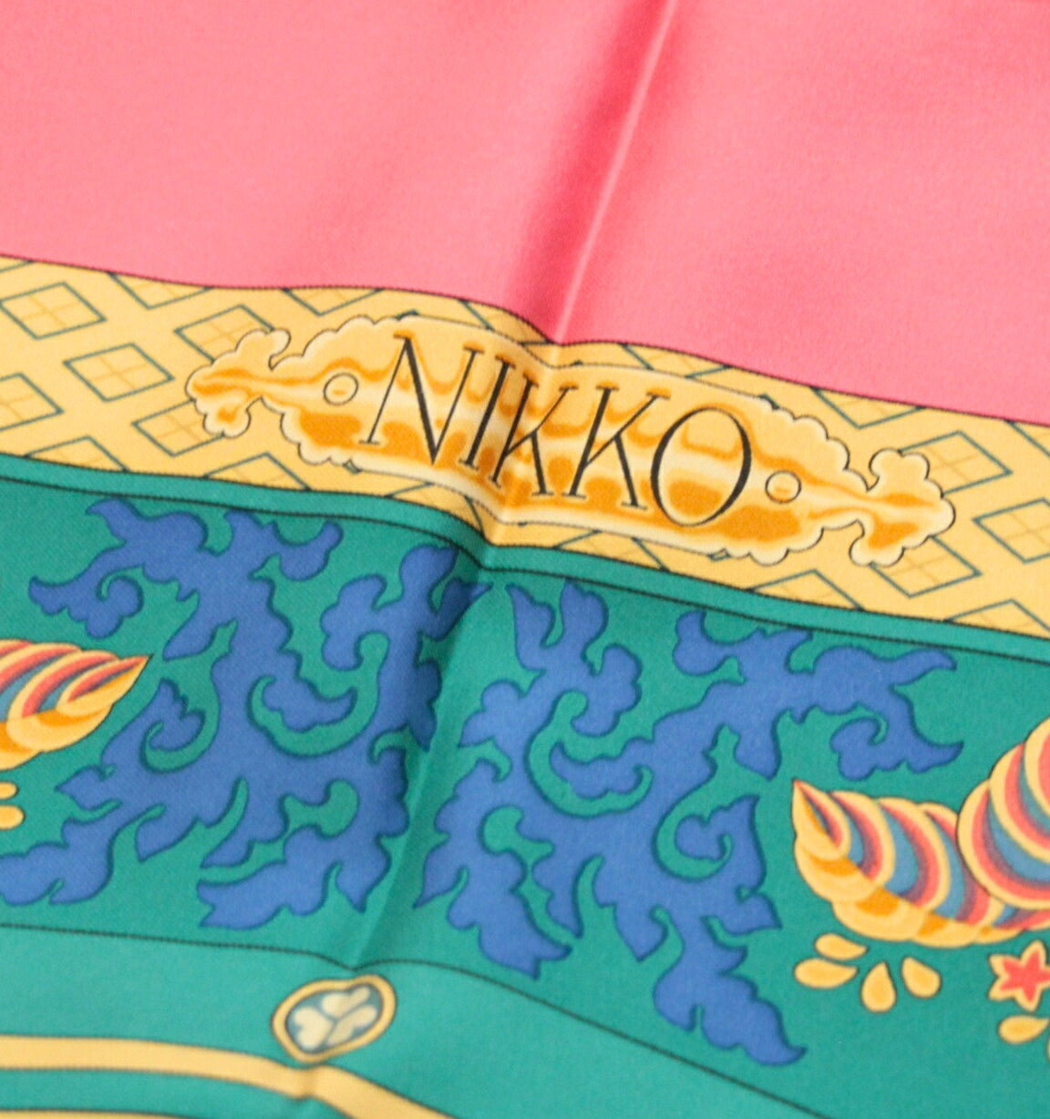 HERMES Carre 90 Nikko Toshogu Scarf Multi