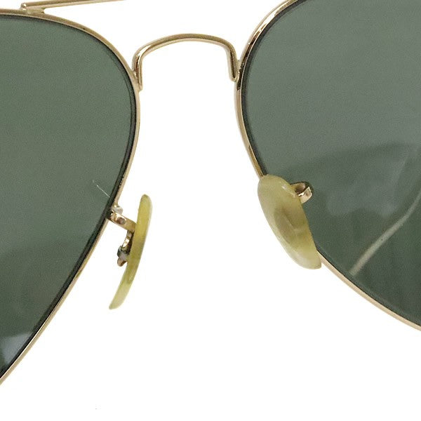 RayBan Gold Black Teardrop Sunglasses Size 62□14