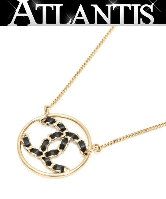 CHANEL Coco Mark Chain Motif Necklace Gold