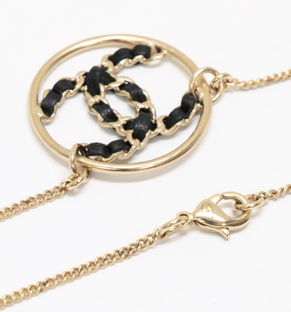 CHANEL Coco Mark Chain Motif Necklace Gold