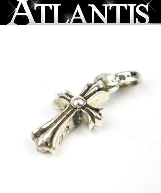 CHROME HEARTS Baby Fat Cross SV925 Pendant Charm Silver