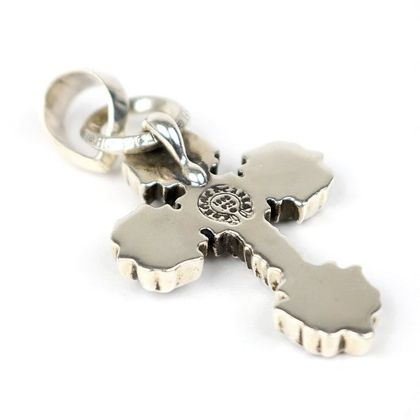 CHROME HEARTS XS Filigree Cross With Bale Charm Silver