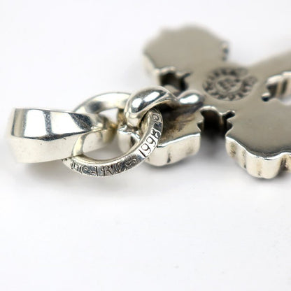 CHROME HEARTS XS Filigree Cross With Bale Charm Silver