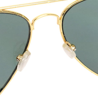 RayBan Gold Black Metal Teardrop Sunglasses