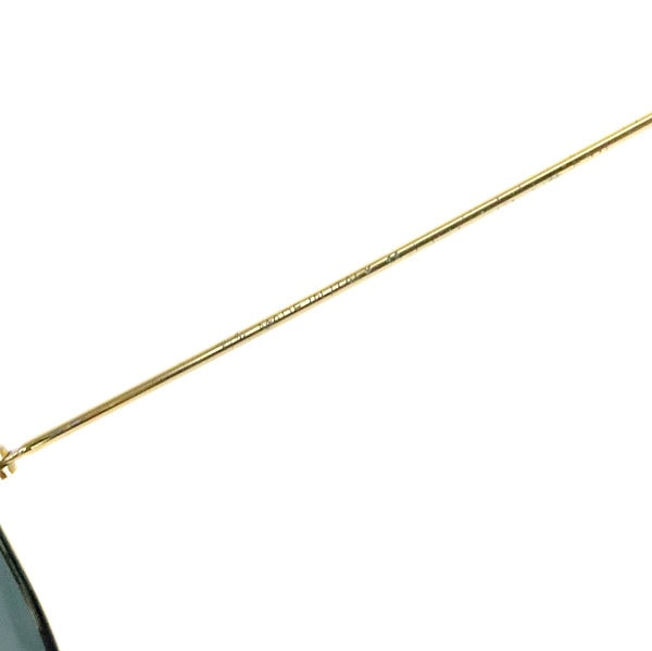 RayBan Gold Black Metal Teardrop Sunglasses