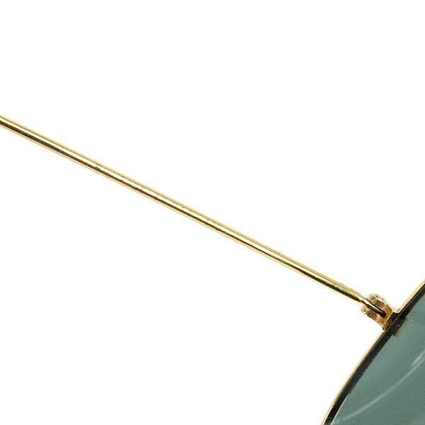 RayBan Gold Black Metal Teardrop Sunglasses