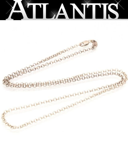 CHROME HEARTS 20 Inch Roll Chain Silver Necklace