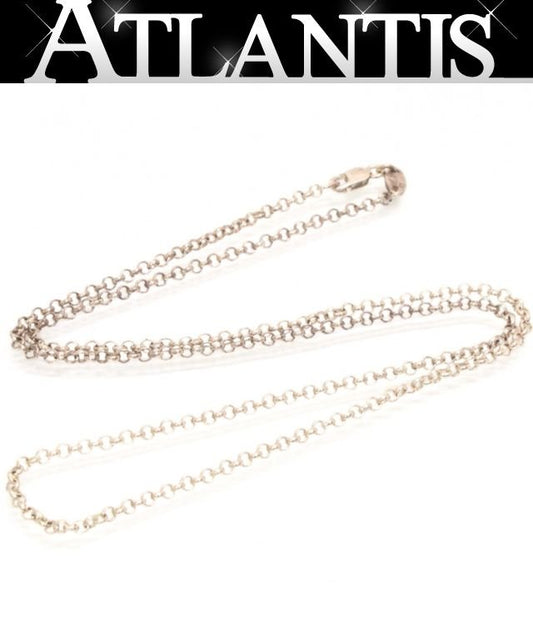 CHROME HEARTS 20 Inch Roll Chain Silver Necklace