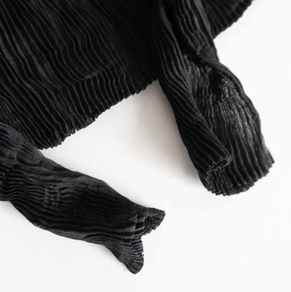 ISSEY MIYAKE Wrinkled Pleated Blouse Size 2
