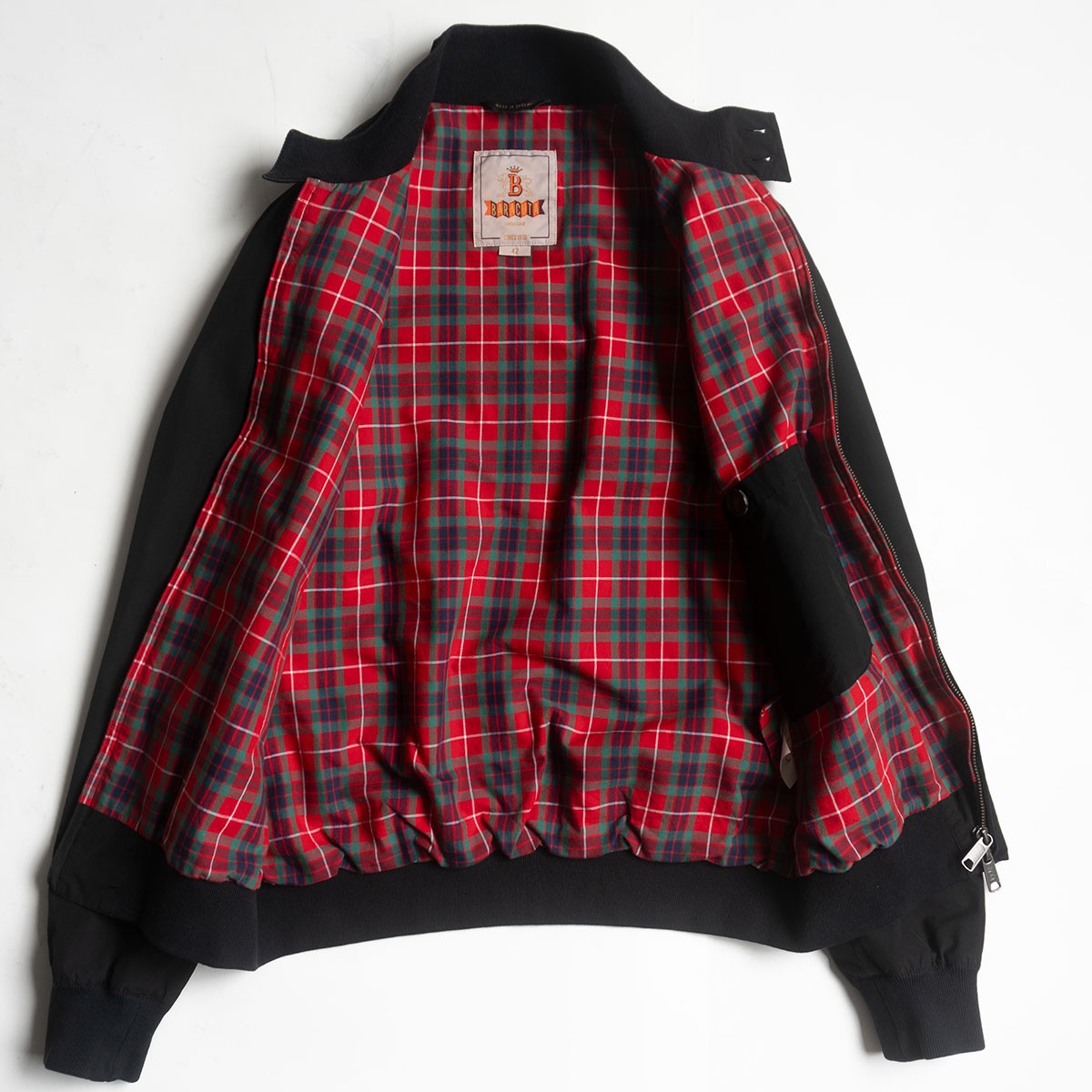 BARACUTA G9 Swingtop Harrington Jacket Black Made in Size XS