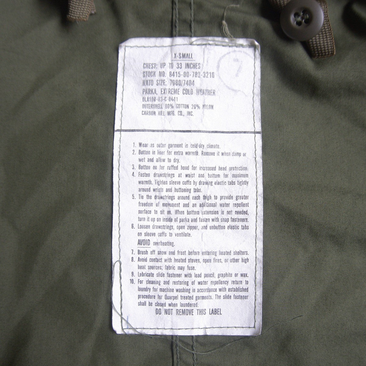 US ARMY 80s M-65 Fishtail Parka Mods Coat Size XS