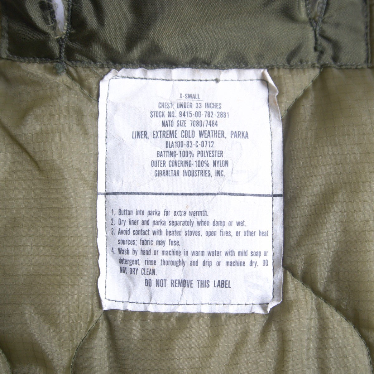 US ARMY 80s M-65 Fishtail Parka Mods Coat Size XS