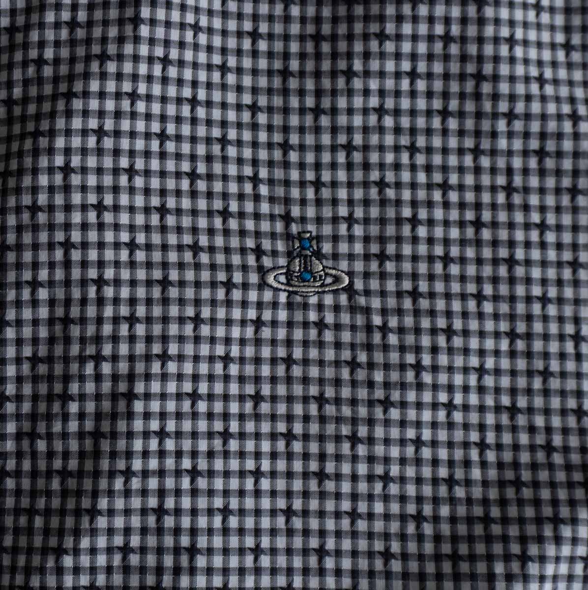 Vivienne Westwood MAN Boxy Orb Embroidered Check Size S