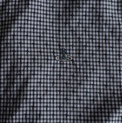 Vivienne Westwood MAN Boxy Orb Embroidered Check Size S