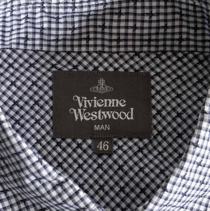 Vivienne Westwood MAN Boxy Orb Embroidered Check Size S